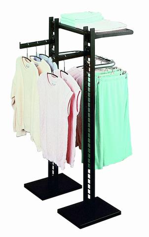 (2) Gridwall Ladder Racks combined with accessories to create a single floor display