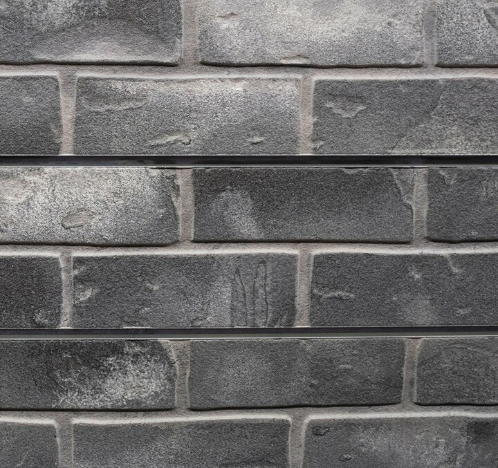 Grey Brick Textured Slatwall