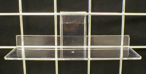 Standard Shelves Work With all Standard Gridwall Panels Acrylic Gridwall Shelf 12w x 6d
