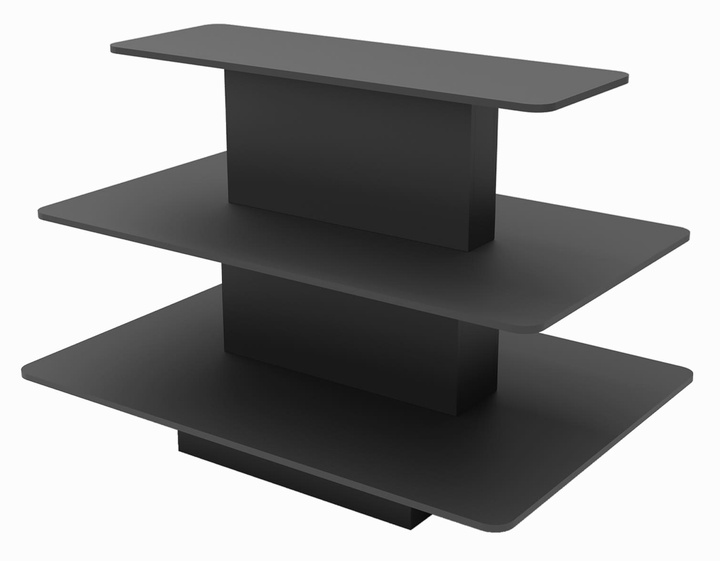 Black 3-Tier Display Table