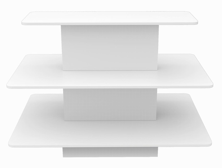White 3-Tier Display Table