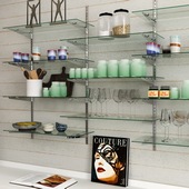 Retail Store Glass Shelf Display