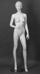 Molded Hair Mannequin with Raised Arm