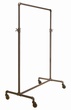Adjustable Height 42 inch Pipe Rolling Rack