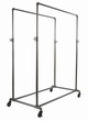 Double Bar Pipe Frame Rolling Rack