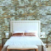 Sandstone Old Painted Brick Slatwall