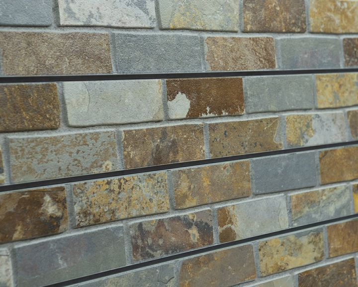 Slate Brick Textured Slatwall