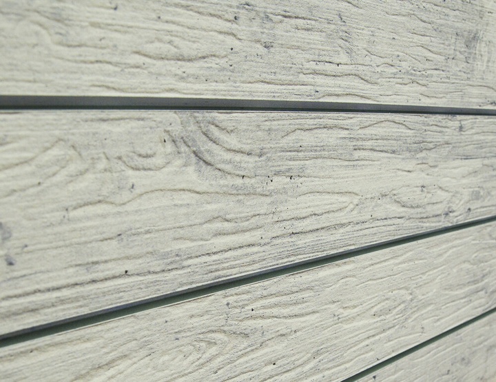 White Woodformed Concrete Slatwall