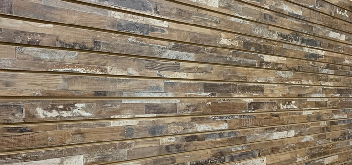 Farmhouse Planks Melamine Woodgrain Textured Slatwall Panel