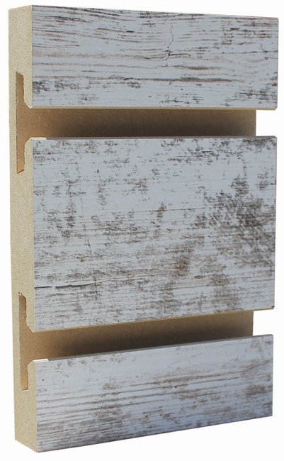 Whitewash Fence Melamine Woodgrain Textured Slatwall