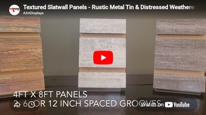 Rustic Metal & Old Barnwood Textured Slatwall