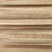 Natural Ash Planks Slatwall Panel
