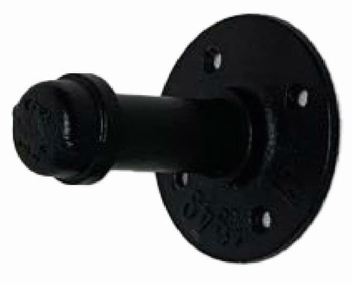 Wall Mount Pipe Faceout - Black 4 inch